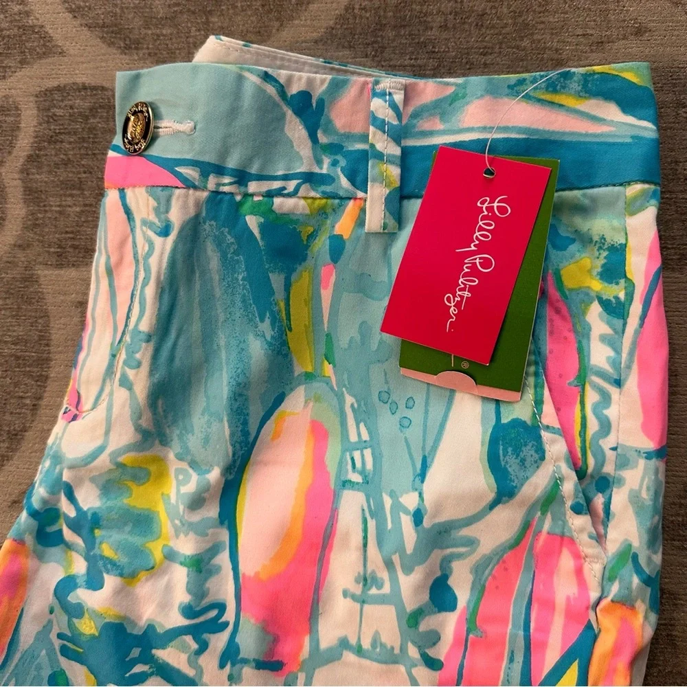 Lilly Pulitzer Jayne short - multi Beach & bae NWT - size 4